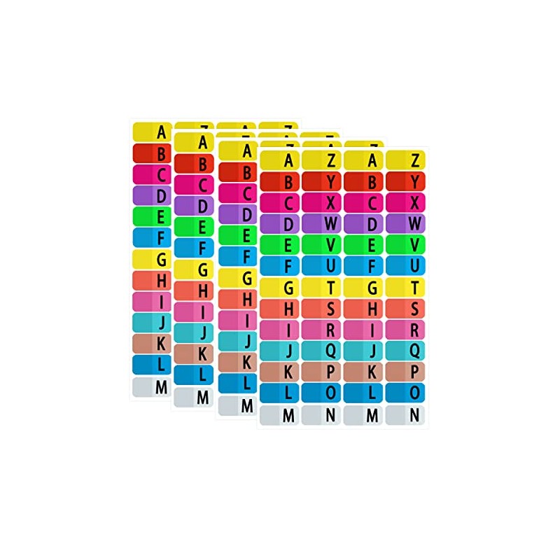 YOUOK Alphabet Index Stickers Labels, A-Z Tab Dividers for 3