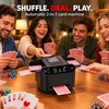 360° Automatic Card Shuffler and Dealer, 5200mAh Rechargeable Poker Dispenser