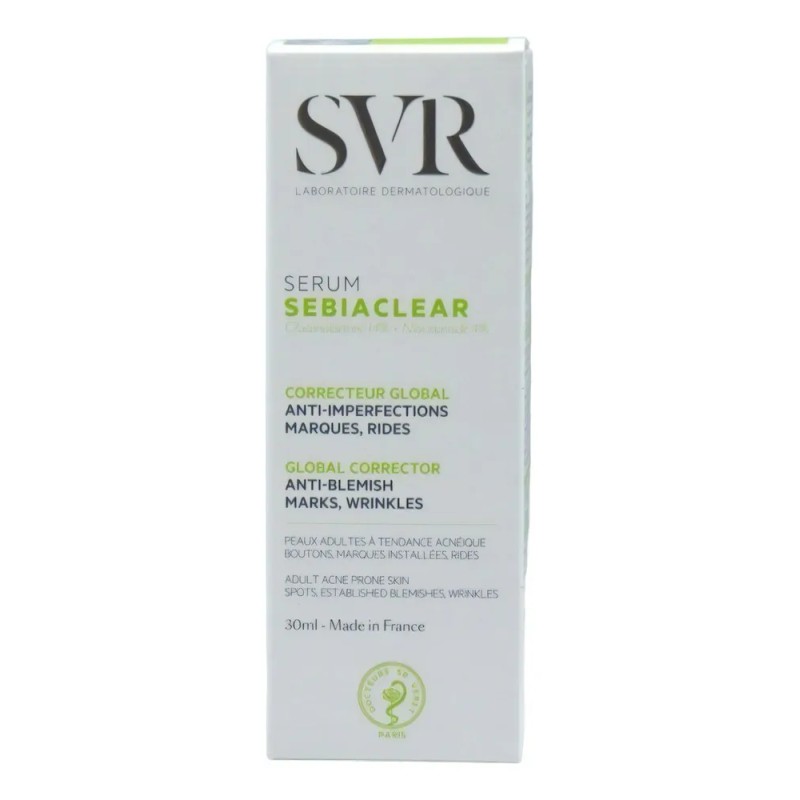 Sérum SVR Sebiaclear Niacinamida Antiacné Piel Grasa 30ml