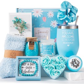 Birthday Pamper Gifts for Women,Get Well Soon Gifts Basket for Her,Unique Self Care Package Relaxation Spa Bath Set for Girls, Valentine's Day Gift Box Presents for female Friends, Mum, Wife, Sister