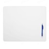 Dacasso 17" x 14" White Leatherette Luxury Conference Table Pad