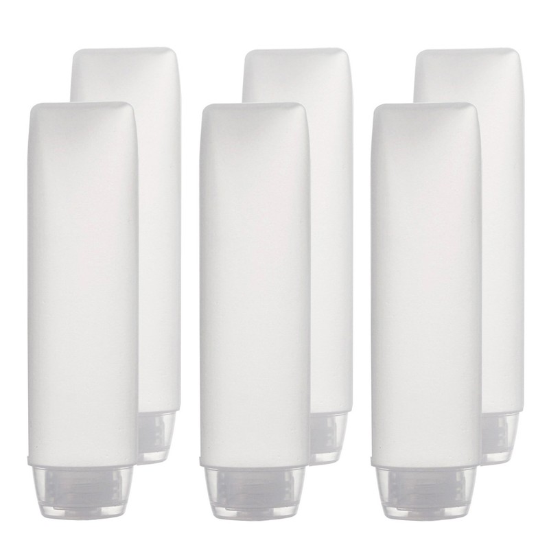 OTO 6 Pack Travel Size Plastic Squeeze Bottles for Liquids,