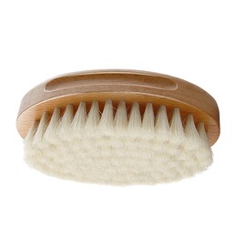 Healeved Wooden Handle Wool Shampoo Brush Back Scrubber for Shower Hair Brush for Toddlers Bathroom Accessory Set