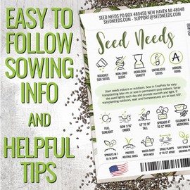 Seed Needs Savory Seeds for Planting Summer & Winter Savory Herbs - Non-GMO Heirloom & Untreated Herb Seed to Plant an Indoor/Outdoor Culinary Medicinal Garden (Collection of 2 Packets)