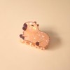 Funny Acrylic Capybara Hair Clips,Cute Acrylic Animal Claw Clip,Small Claw