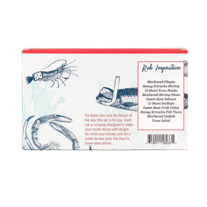 Lane's Under Da Sea Gift Set | 4 Rubs |