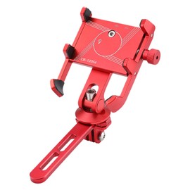 Cell Phone Cycling Mount,Aluminum Alloy Cycling Phone Rack - Multifunctional Cycling Phone Mount, Adjustable Cycling Handlebar Phone Clamp