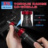 SUERCUP 10-60In.lb 1/4" Torque Screwdriver 36 PCS Set with T-bar,