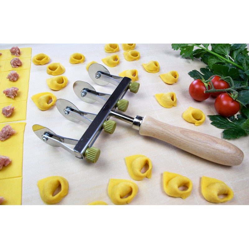 ELETTRO CENTER Art.392 Adjustable Stainless Steel Cookie Cutter, Silver