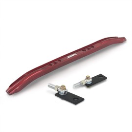 AJP Distributors JDM Sport Suspension Front Lower Aluminum Strut Tie Bar Brace Rod Arm Red Compatible/Replacement For Toyota Corolla E130 E120 2003 2004 2005 2006 2007 2008 03 04 05 06 07 08