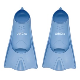 Snorkel Fins Adjustable Buckles Swim Flippers Short Swim Fins for Snorkeling Diving Swimming Adult Men Women Open Heel