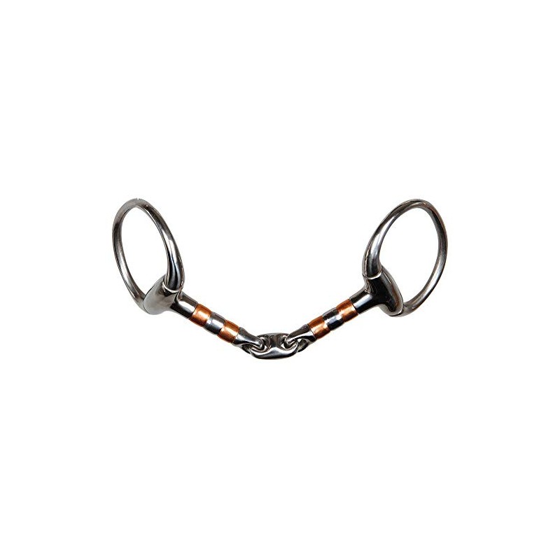 Harry ́s Horse Olive Head Snaffle Double Jointed with Copper