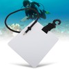 Plastic Underwater Writting Slate Handwriting Plate Notebook Gear Board with