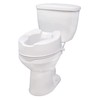 Drive Medical 12066 Premium Raised Toilet Seat, Standard Seat, White