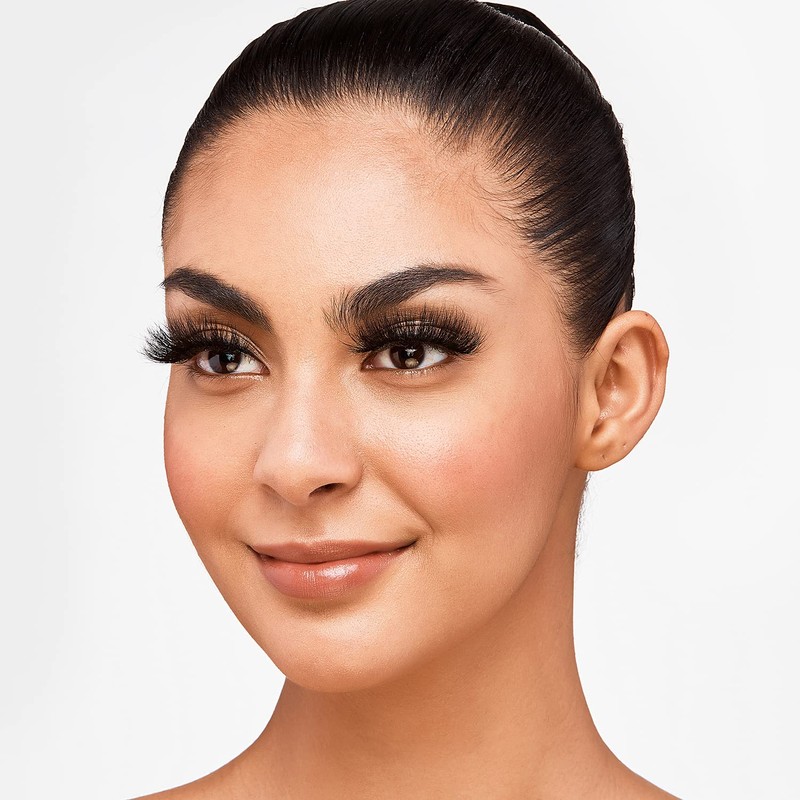 i•ENVY False Eyelashes Real Mink Lashes Dramatic Long Eyelashes (Champagne