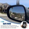 UHANBUT 2PCS Rectangular Blind Spot Mirror for Car, HD Glass
