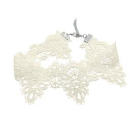Vintage Lace Choker Necklace Stylish Pendant Adjustable Length Elegant Collar for Women Fashion Jewelry Accessory