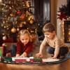 Daity Electric Christmas Train Set with Soft Light and Quiet