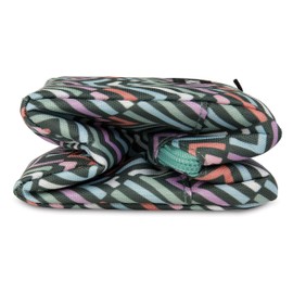 PackIt Freezable Snack Box, Diamond Chevron, Built with ECOFREEZE Technology, Collapsible, Zip Closure with Buckle Handle, Designed For Work Snacks, Fresh Snacks On the Go, Adults, and All Ages