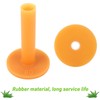 Haisheng Pack of 8 Golf Tees Rubber Yellow Golf Tees