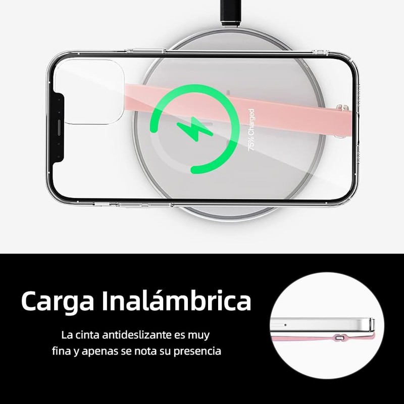 2RIYADH Agarre para Celular, Correa de Silicona para Teléfono, Material
