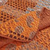 LEAONME 3 Pieces California King Size Quilt Set Burnt Orange