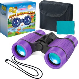 Binoculars Kids, Toys 3-10 Year Old Boy Gifts, Kids Telescope Outdoor Toys for Sports and Outside Play, Educational Learning Toys Gifts for 3 4 5 6 Year Old Boys(Purple)