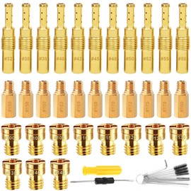 ZAMDOE Carburetor Main Nozzle Slow Pilot Jet Kit 11 Slow Pilot Jet Piece and 22 Main Nozzles for Honda PWK Keihin OKO CVK KOSO PE PWM Yamaha Mikuni Carb