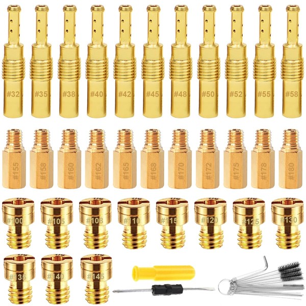 ZAMDOE Carburetor Main Nozzle Slow Pilot Jet Kit 11 Slow
