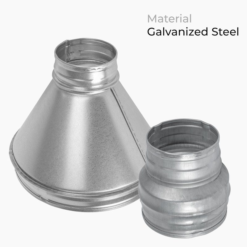 HVAC OV 10" to 4" Inch Round Duct Reducer -