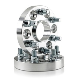 2 Pieces 1" 25mm Conversion Adapters (Change Bolt Pattern) 6x120 Hub to 6x139.7 Wheel Thread Pitch 14x1.5 Center Bore 66.9 to 78.1mm Compatible for Chevy Canyon 6 Lug