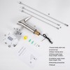 Gangang LED Waterfall Bathroom Touchless Faucet Brush Nickle Automatic Motion