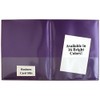StoreSMART® Metallic Purple Plastic Archival Folders 30-Pack - Letter-Size Twin