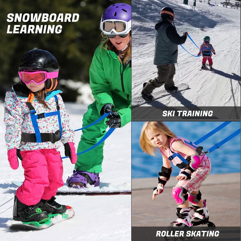 Odoland Kids Ski Snowboard Training Harness Toddler Skiing Harness with