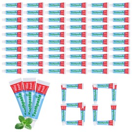 0.28oz Small Toothpaste Travel Size Bulk,Mini Toothpaste Travel,Mint Scent TSA Compliant for Hotel Camping Gym Office School Homeless 60