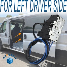 Sliding Door Latch Lock Actuator with Cable for Left Driver Side Slide Door 68226179AE Compatible with RAM ProMaster Cargo Van 1500 2500 3500 2014 2015 2016 2017 2018 Door Parts