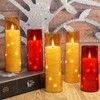 Eebuss Flameless Candles with Embedded Star String, Battery Operated LED