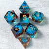 YEMEKO DND Dice Set, Sharp Edge Resin Dice Set with