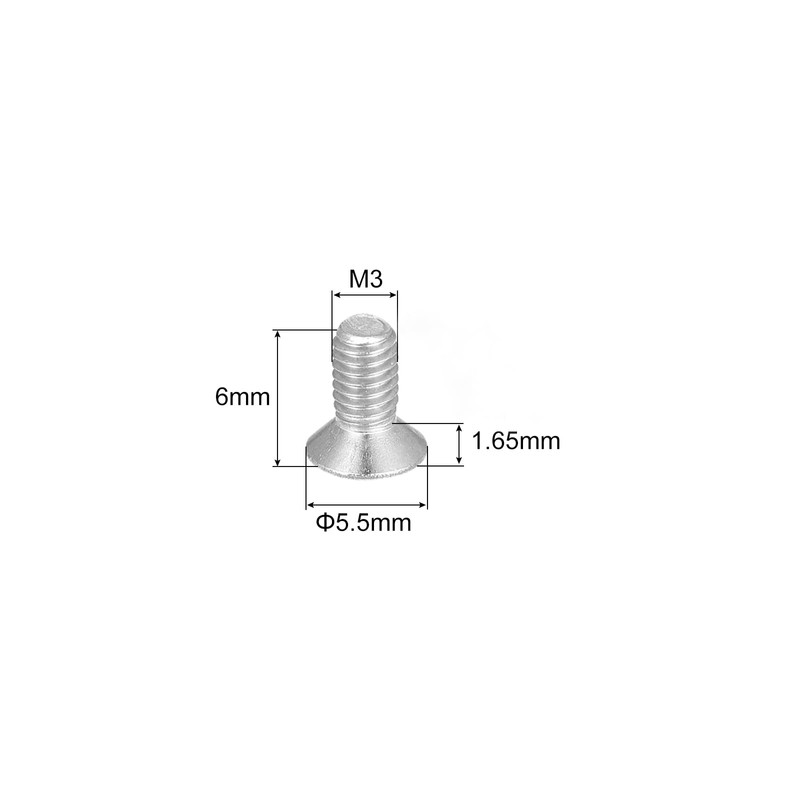 sourcing map M3x6mm Torx Security Machine Screws, 10pcs 316 Stainless