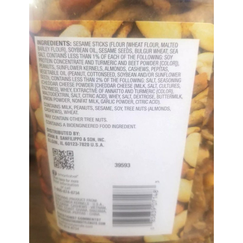 SQUIRREL BRAND SOUTHERN STYLE HUNTER MIXED NUTS, GOURMET, ((TWO 36-Oz.