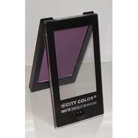 CITY COLOR Matte Single Eye Shadow AUBERGINE 0.08 oz ~ Rich Matte Finish for Warm Eye Looks