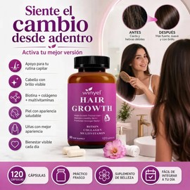 Biotina Colágeno Y Vitaminas Para Cabello 120 Caps