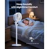 Candy Standing Fan for Bedroom, 3 Heights Adjustable Pedestal Fan