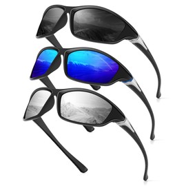 OUTDOORKING Sports Mens-Sunglasses Polarized Sunglasses-Men: Sunglasses for Men UV Protection for Running Cycling Fishing