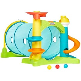 Little Tikes 2-in-1 Activity Tunnel, Indoor Outdoor Playset for Toddlers, Boys and Girls Ages 1-3 Years