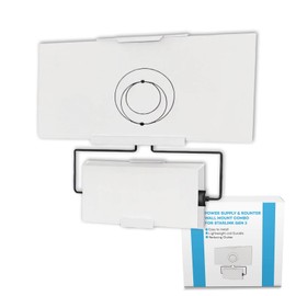 2 in 1 Starlink Gen 3 Router Mount & Power Supply Wall Mount Brackets Holder, Star Link V3 Accessories Internet Kit Satellite Signal Integrity Space Saving (V3)