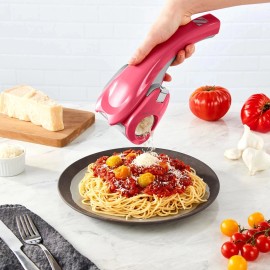 DASH Zakarian Rechargeable Electric Rotary Handheld Grater Cheese Cranberry