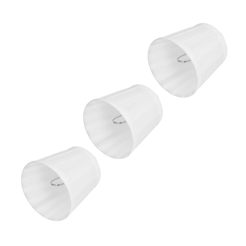 3PCS Cloth Lampshade E14 Clip On Fabric Lamp Cover for