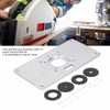 Trimming Flip Board Aluminum Alloy Woodworking Router Table Insert Plate
