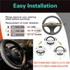 PINCTROT Bling Bling Comfy Steering Wheel Cover with Jumbo Crystal